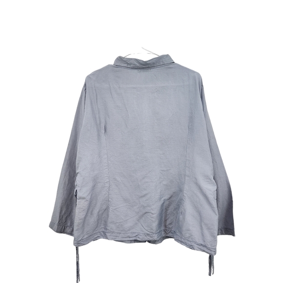 Krista Larson Women's Stripes Button Front Top - OS - Picture 5 of 5